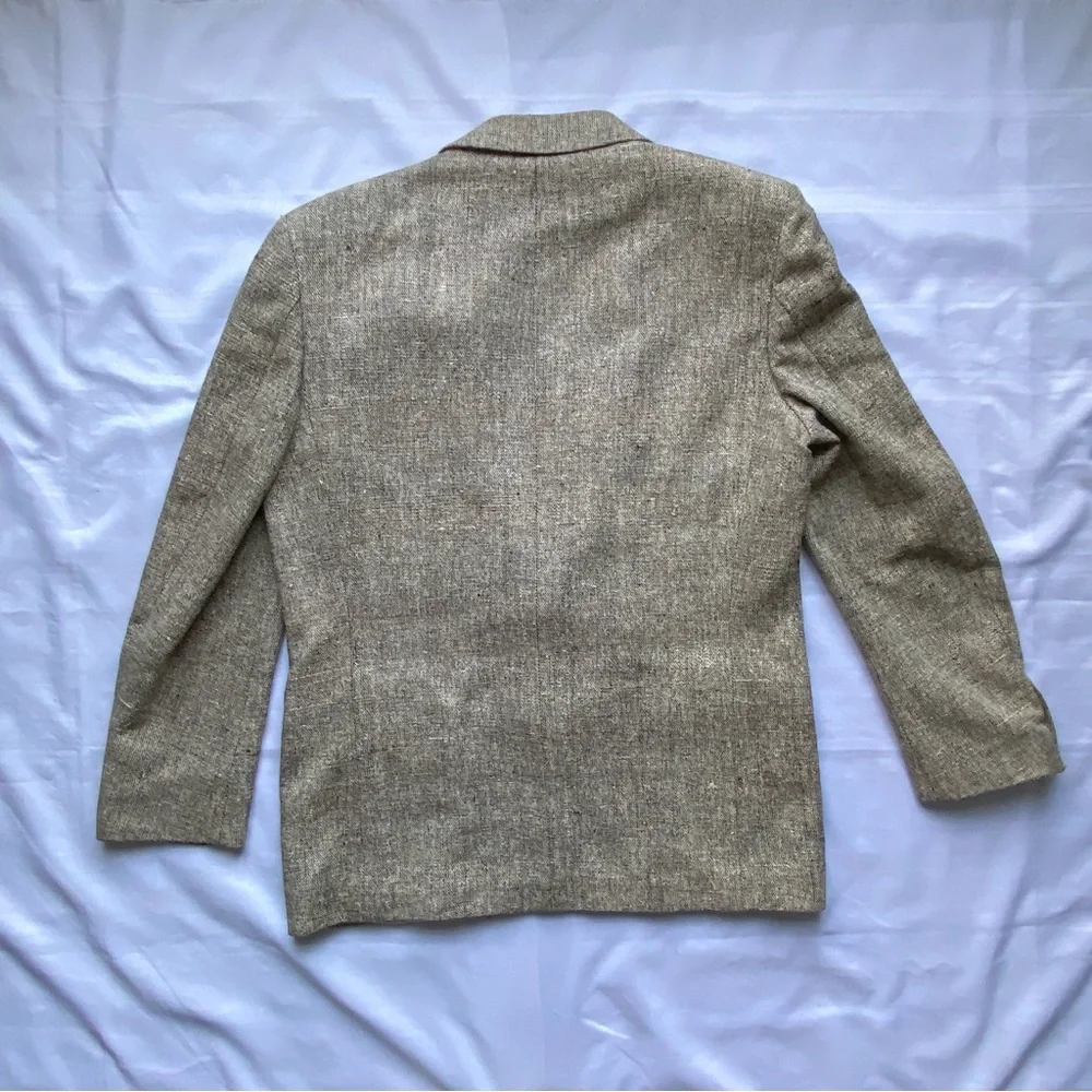 Christian Aujard Blazer 100% Silk Tweed 2-Button Jacket Men's Size 44